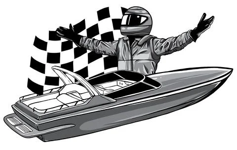 Speed Boat Illustrations ~ Stock Speed Boat Vectors