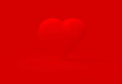 Monochromatic red heart Stock Illustration