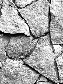 Monochromatic Rough Slate Masonry Surface Background Stock Photos