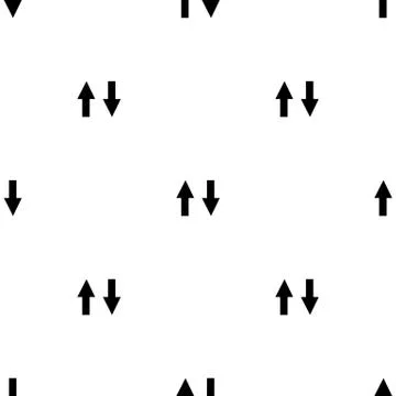 Monochromatic seamless background with arrows Stock Illustration