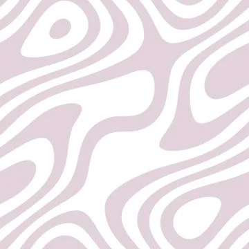 Monochromatic seamless line art pattern in pink color over white background Stock Illustration