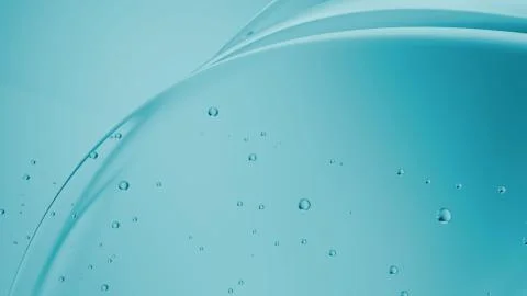 Monochrome 3d render abstract modern glass flow background. Liquid forms. Gla Stock-Illustration