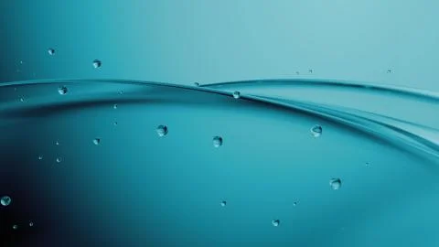 Monochrome 3d render abstract modern glass flow background. Liquid forms. Gla Stock Illustration