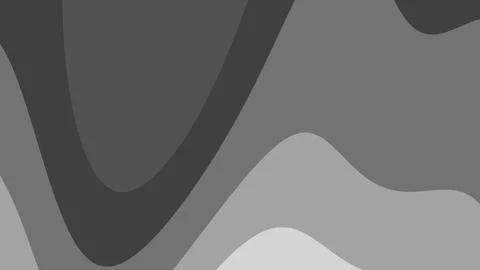 Monochrome abstract composition featuring layered curved shapes in varying gr Stock Illustration