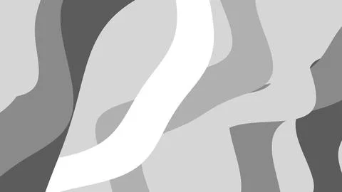 Monochrome abstract composition featuring overlapping curved shapes in varyin Иллюстрация