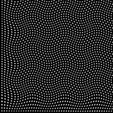 Monochrome abstract geometric pattern in irregular fashion Illustrazione stock