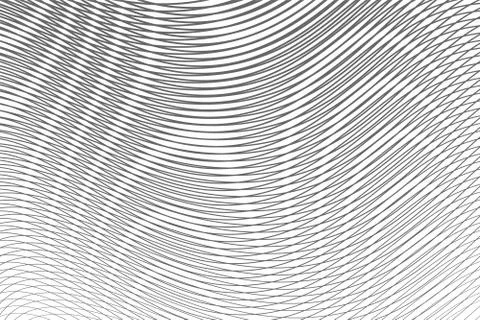 Monochrome abstract gradient background with moire effect. Stock Illustration
