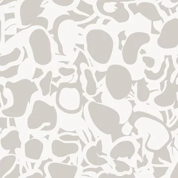 Monochrome Abstract Leopard Bubbles Brushstroke seamless pattern Illustrazione stock