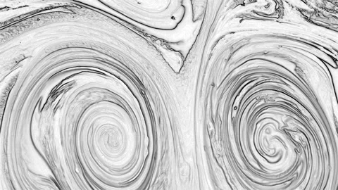 Monochrome Abstract Liquid ink Lines Marble Texture Stock Footage 332754704