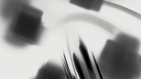 Monochrome Abstract Motion Blur and Shifting Shadows Loop Stock Footage 346132664