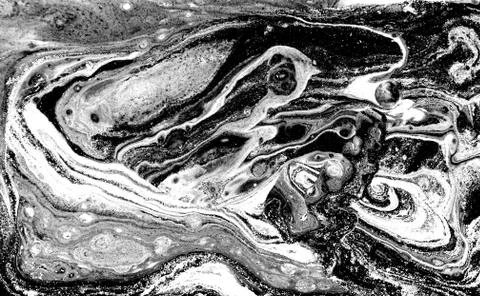 Monochrome abstract pattern. Marble imitation background. Stock Illustration