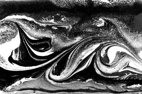 Monochrome abstract pattern. Marble imitation background. Stock Illustration