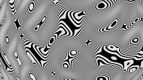 Monochrome Abstract Pattern with a Smooth Looping Optical Illusion. Stock Footage 316828848