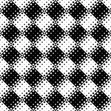 Monochrome abstract seamless rounded square pattern background design Stock Illustration