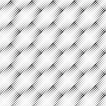 Monochrome abstract seamless rounded square pattern background design Stock Illustration