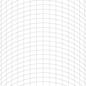Monochrome Abstract Square Distorted Wavy Three Dimensional Grid Illustrazione stock