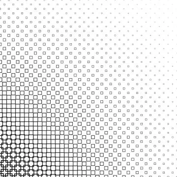 Monochrome abstract square pattern design Ilustração Stock