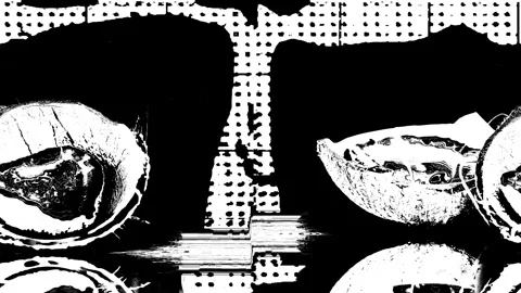 Monochrome abstract tileable seamless texture Stock Footage 310795731