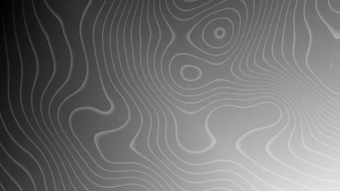 Monochrome abstract topographic line patterns for digital art backgrounds Stock Footage 315402063