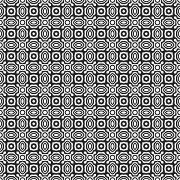 Monochrome abstract vector seamless pattern. Stock Illustration