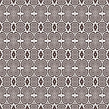 Monochrome abstract vector seamless pattern. Stock Illustration