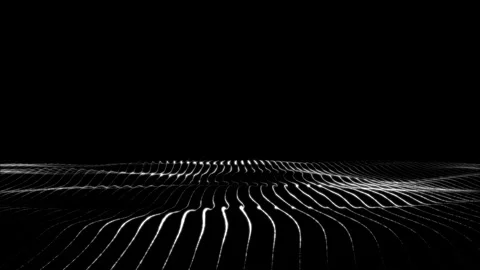 Monochrome abstract waves Stock Footage 289188818