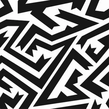 Monochrome ancient seamless pattern 库存插图