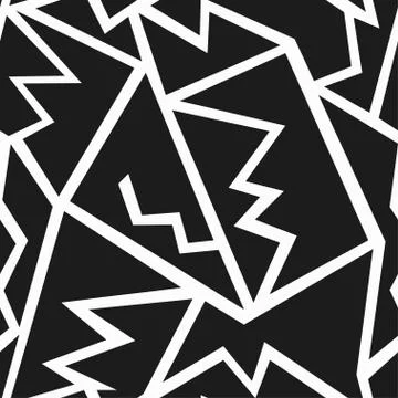 Monochrome ancient seamless pattern Stock Illustration