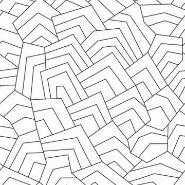 Monochrome ancient seamless pattern Stock Illustration