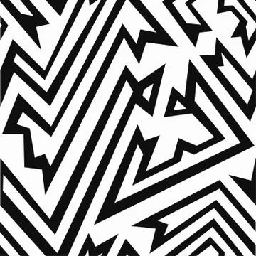 Monochrome ancient seamless pattern Illustrazione stock