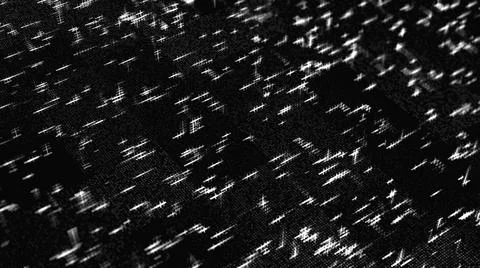 Monochrome animation of digital abstract processes on the dark background イラスト素材