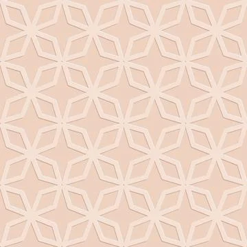 Monochrome arabic seamless pattern embossed background, vector illustration f 스톡 일러스트