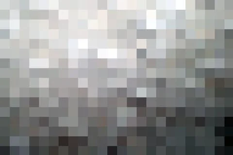 Monochrome background consisting of pixels. Black and white mosaic pixel Illustrazione stock