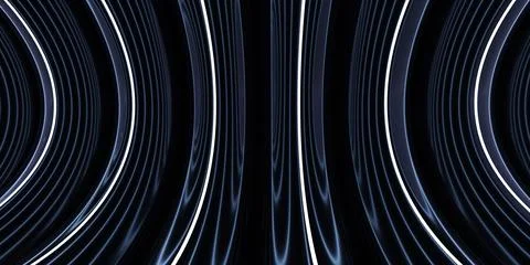 Monochrome Background With Geometric Lines 3d render illustration Stock Illustration