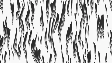 Monochrome background with liquid distorted multi-layered effect and elements Stock Footage 342078940