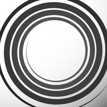 Monochrome background with spiral, volute shape. Abstract curvy tendril graph イラスト素材