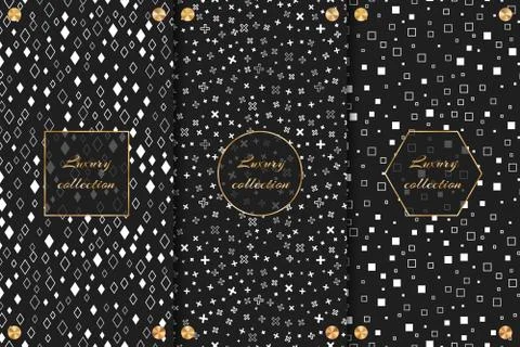 Monochrome backgrounds for packaging Stock Illustration