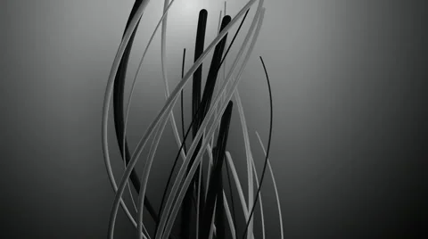 Monochrome backlights vines Video stock 55443868
