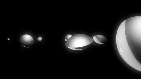 Monochrome ball shine Stock Footage 98225616