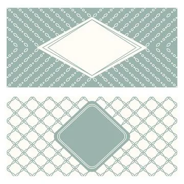 Monochrome banner templates, patterned abstract geometric background. Packa.. Stock Illustration