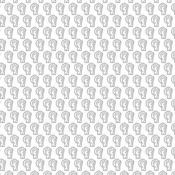 Monochrome Beer Glass Repeat Pattern Stock Illustration
