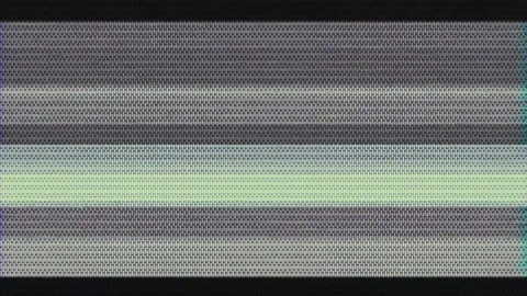 Monochrome, black and white offset flickering noise. TV Screen damage effects Stock Footage 167310098