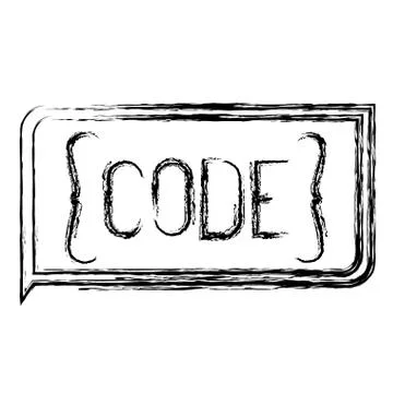 Monochrome blurred silhouette of rectangle text code Stock Illustration