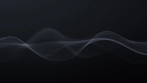 Monochrome blurred wave background. Defocused wavy lines. Abstract black an.. Stock Footage 333974441