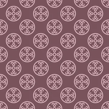 Monochrome boho floral pattern   Stock Illustration