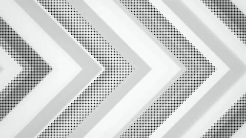 Monochrome chevron halftone pattern moving seamless loop background Stock Footage 348050131