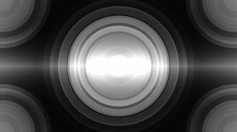  monochrome circle lights Stock Footage 45305223