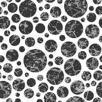 Monochrome circle seamles pattern. 스톡 일러스트