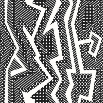 Monochrome cloth pattern Stock Illustration