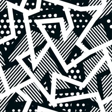 Monochrome cloth seamless pattern Stock Illustration
